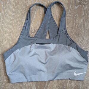 Nike Dri Fit Women's Large Gray Sports Bra‎